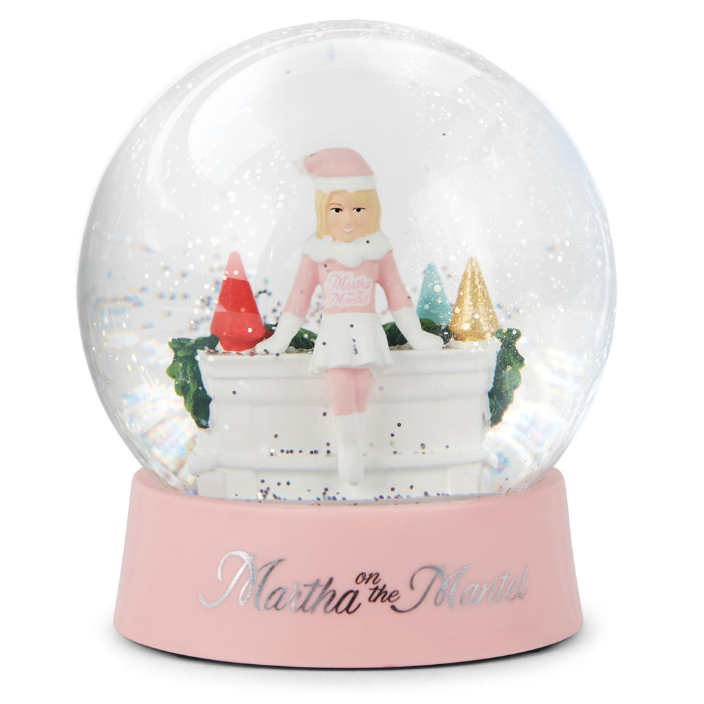 Martha Stewart Snow Globe Christmas - Martha on The Mantel Christmas Decor, Funny Collectible, Secret Santa Collectible, Snowglobes