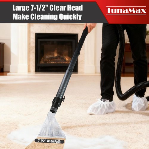 TunaMax Universal Work with All Vacs with 2-1/2" & 1-7/8" &1-1/4" Three Adapters Extractor Attachment for Upholstery & Carpet Cleaning & Auto Detailing