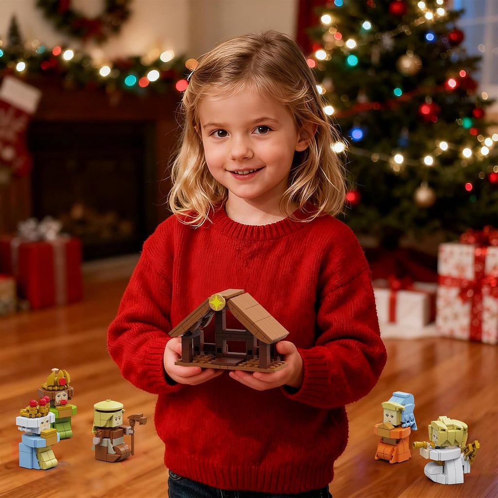 Nativity Advent Calendar 2025 - 24 Days Building Blocks Set for Kids & Adults | Christmas Countdown Gift