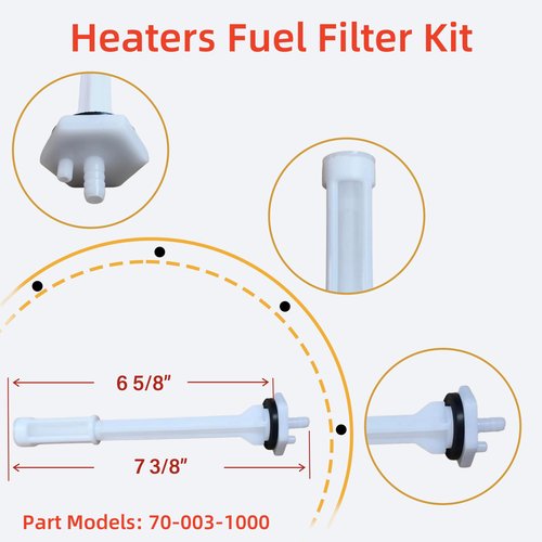 Dgdhf Replacement Fuel Filter 70-003-1000 Fits Pinnacle ProTemp Remington Master Kerosene Heater (Set of 2)