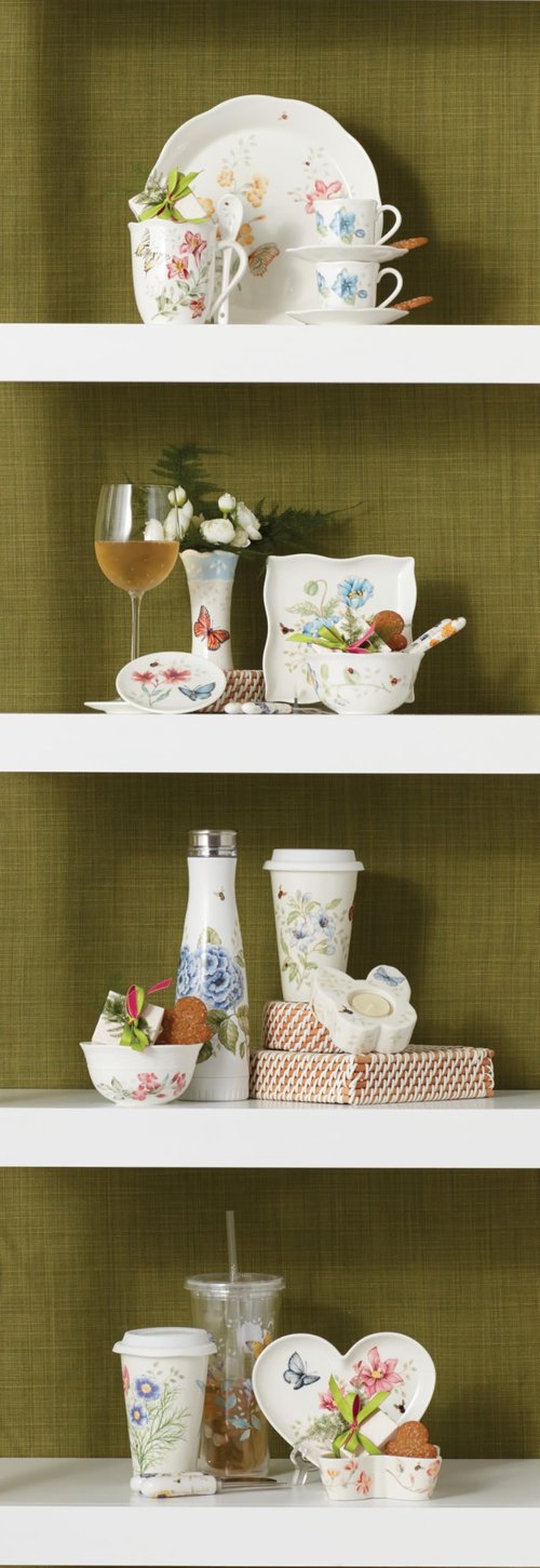 Lenox Butterfly Meadow 2-Piece Coaster Set, 0.35 LB, Multi