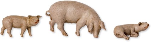 Fontanini by Roman Inc. | Hand Sculpted Pig Family Nativity Figure - 5" Animals Collection