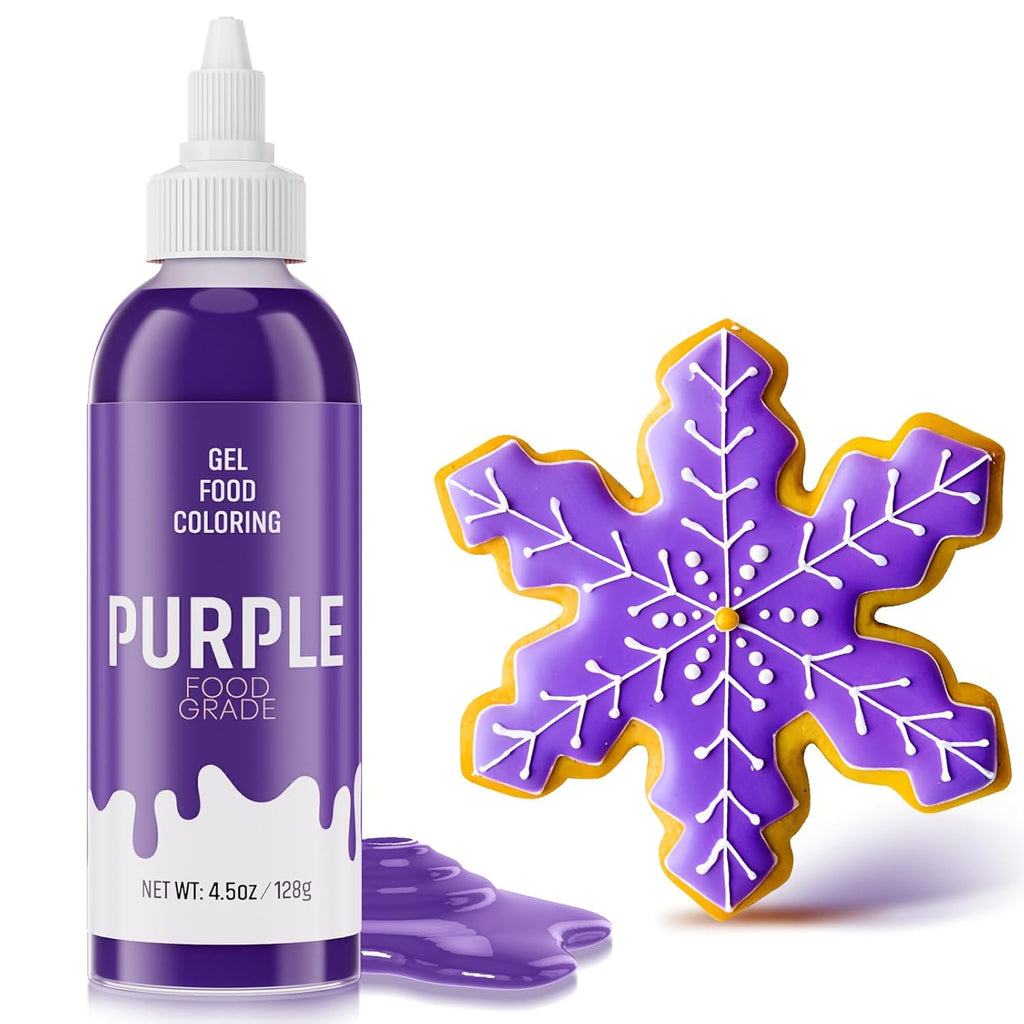 Skiennix Food Coloring Gel - Vibrant Purple Gel Dye for Baking, Icing, Fondant & More | 4.5 oz (128g)