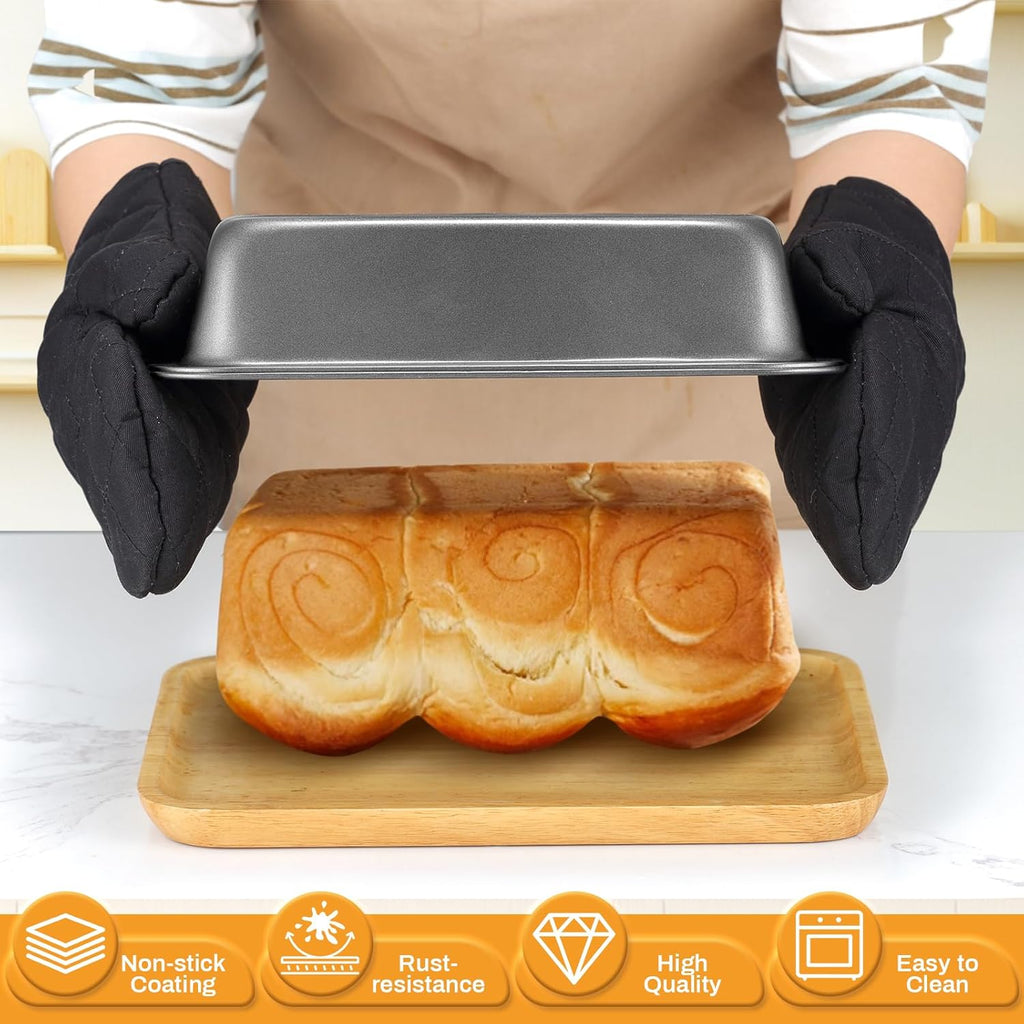 Skiennix Nonstick Bakeware Set - 12PCS Carbon Steel Baking Pans with Wider Grip & Easy Release
