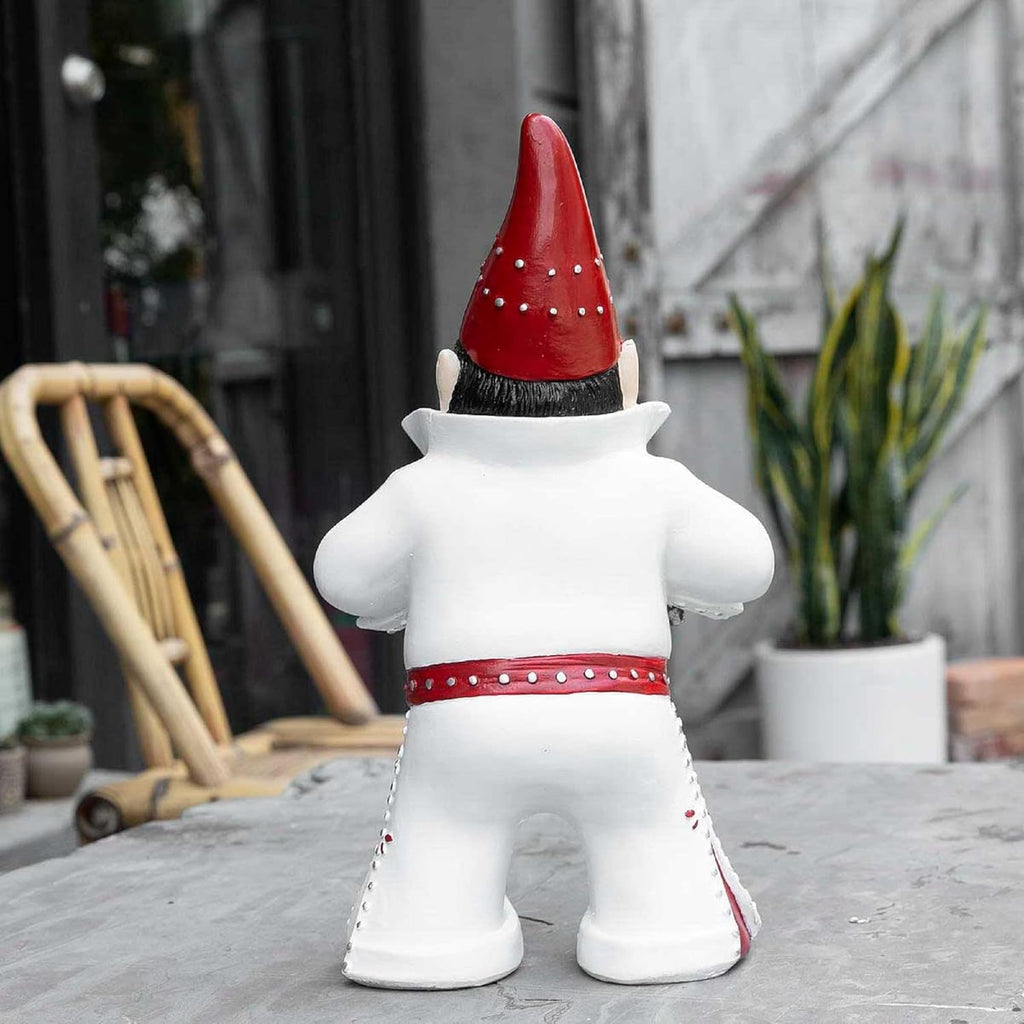 Singer Gnome Garden Statue - Large Outdoor Resin Dwarf Figurine for Patio & Yard Decor | Unique Gift