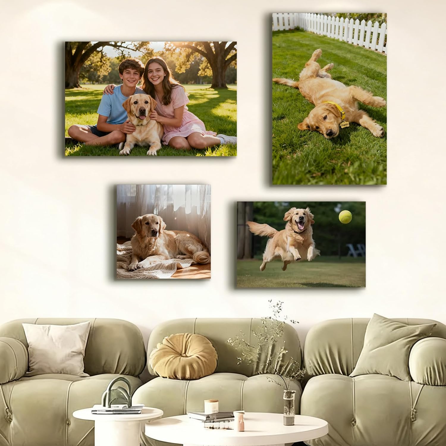 Skiennix Custom Canvas Prints - Personalized Framed Wall Art for Home Decor | Ideal Gift for Weddings, Pets, Family (6" L x 8" W)
