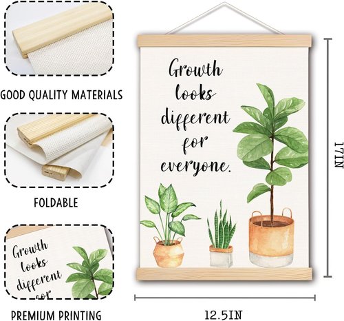 DNEULYR Motivational Growth Mindset Poster - Inspiring Mental Health Wall Art | 12x16 Inch