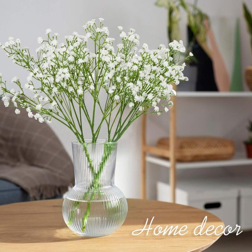 MAQIAHN 20 Baby Breath Artificial Flowers - Babies Breath Flowers Artificial Bulk Faux Flowers Bouquet White Flores Greenery Real Touch Fake Flower Arrangements Wedding Centerpieces Tables Decorations