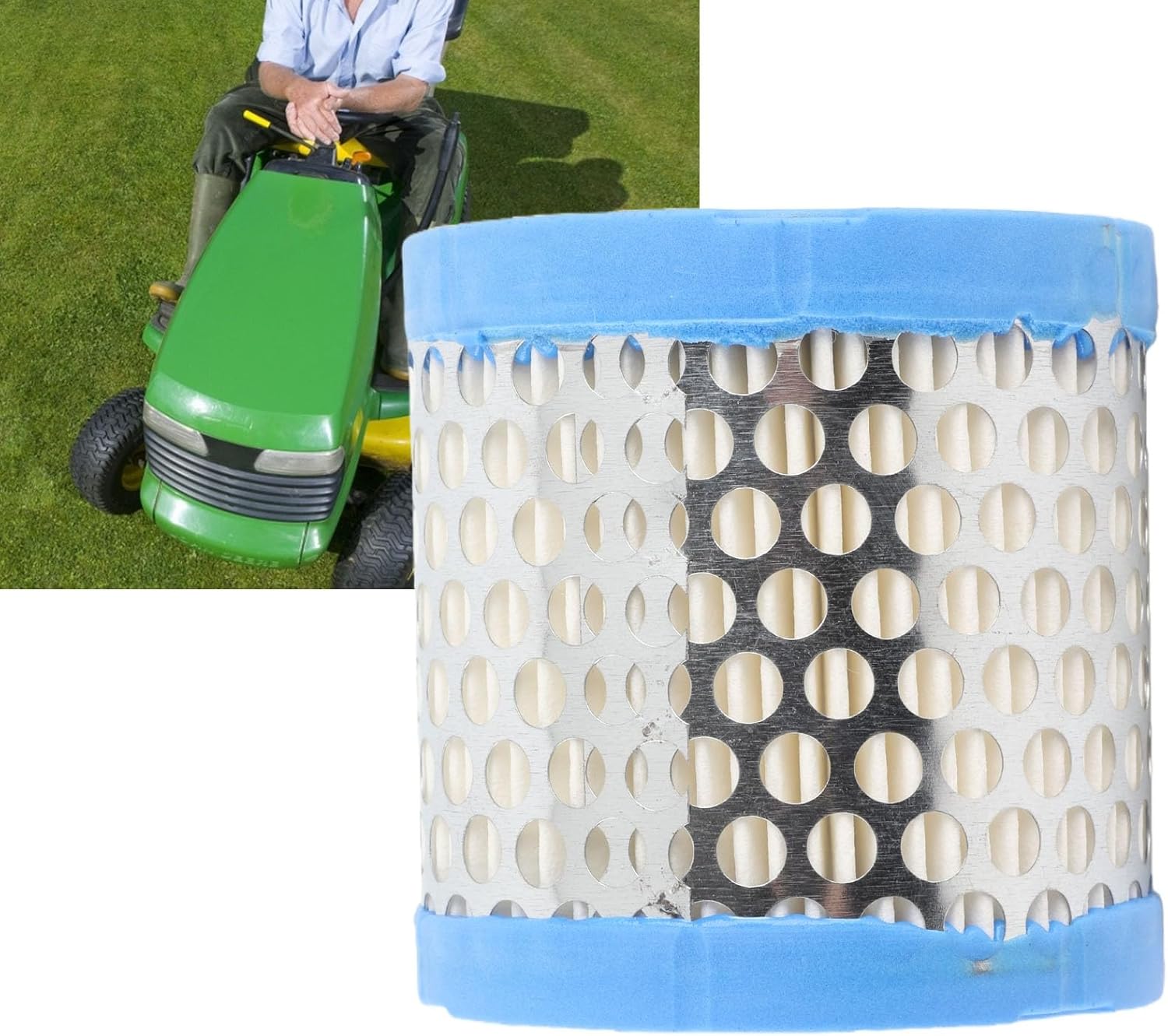 396424 Air Filter - High Airflow Filtration for Lawn Mowers | Durable Plastic, Dust & Solid Removal