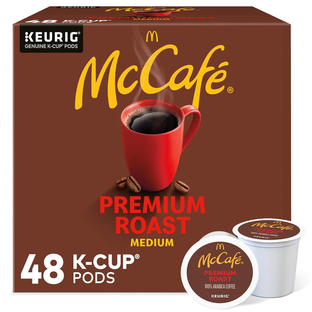 McCafé Premium Roast K-Cup Pods - Medium Roast Coffee, 48 Count for Rich Flavor and Convenience