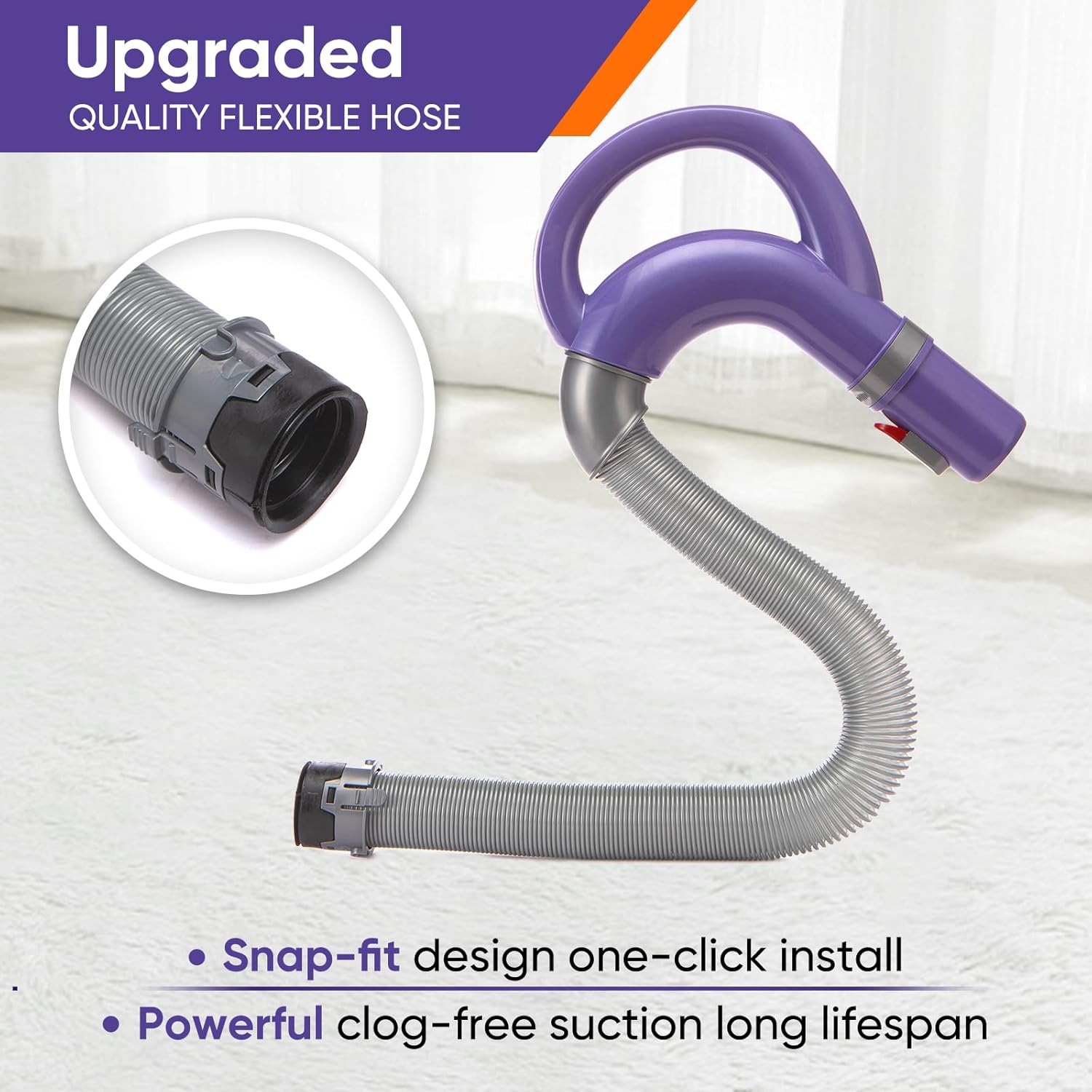 Shark Vacuum Hose Replacement - Upgraded Accessory for Navigator Lift-Away & Rotator Models NV350-NV360
