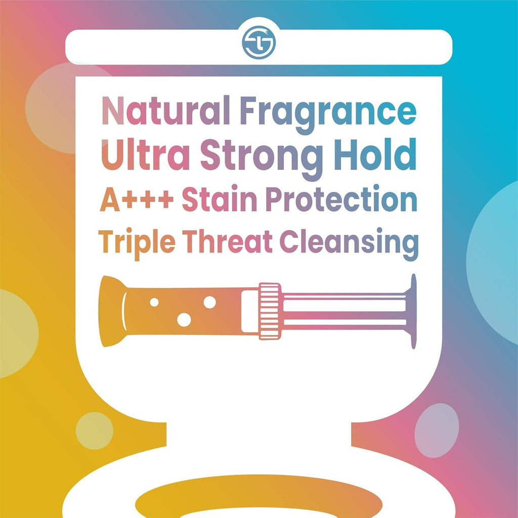 Simple Life Toilet Gel Stamp - Fresh Flower Scented, Anti-Limescale Cleaner, 32 Stamps Pack