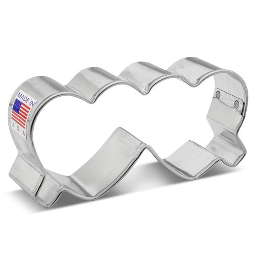 Heart Sunglasses Cookie Cutter 3.8", Made in USA by Ann Clark