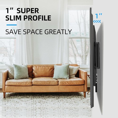 HOME VISION Heavy Duty TV Wall Mount - Fits 32-86 Inch Flat Screens, Max VESA 600x400mm, Supports 165lbs