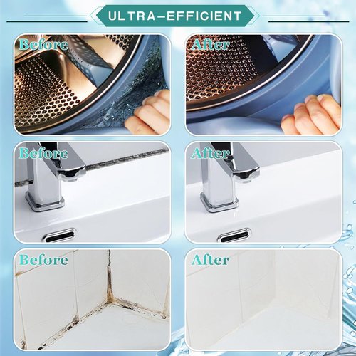Bleach Stain Remover Gel - Heavy-Duty Tile Grout Cleaner for Bathroom & Kitchen | 10 Oz Multipurpose