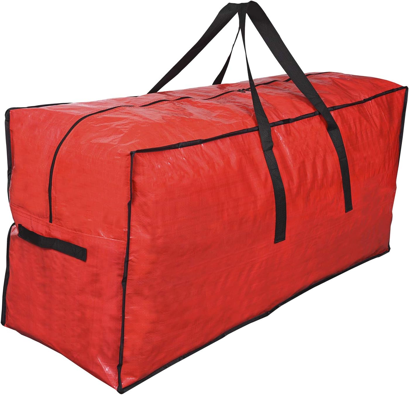 Primode Christmas Tree Storage Bag - Fits Up to 7.5 Ft Disassembled Tree | Protective Zippered Case (Red)