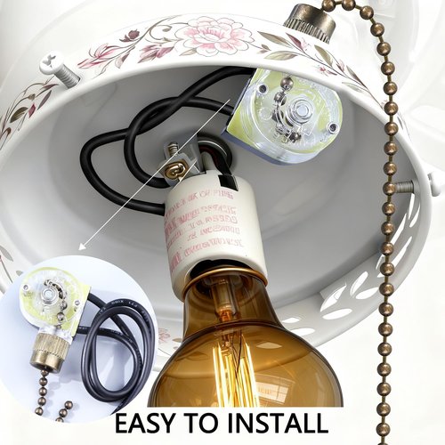 Dotlite 2Pack Ceiling Fan Pull Light Switch Zing Ear ZE-109, Bronze Easy Install Pull Cords Turn On-Off Control Replacement Accessories Compatible with Hunter Fan Wall Table Lamps