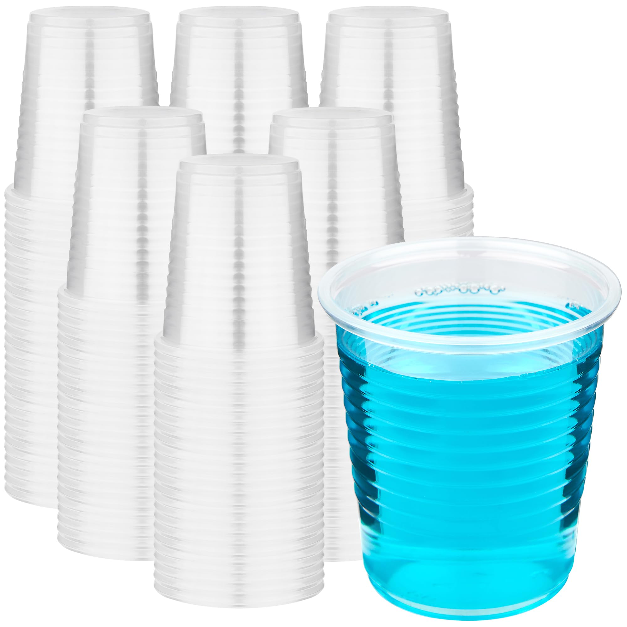 YEEHAW 3 oz Plastic Cups, 2000 Pack - Clear Disposable Drinking Water Cups for Cold Beverages, Ideal for Party