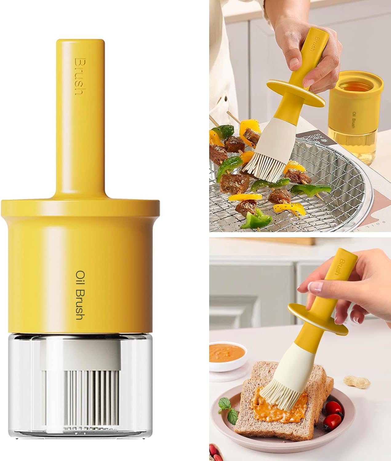 YARRAMATE Dark Green 16oz Oil Sprayer & 300ml Oil Dispenser with Brush - Versatile Kitchen Tools