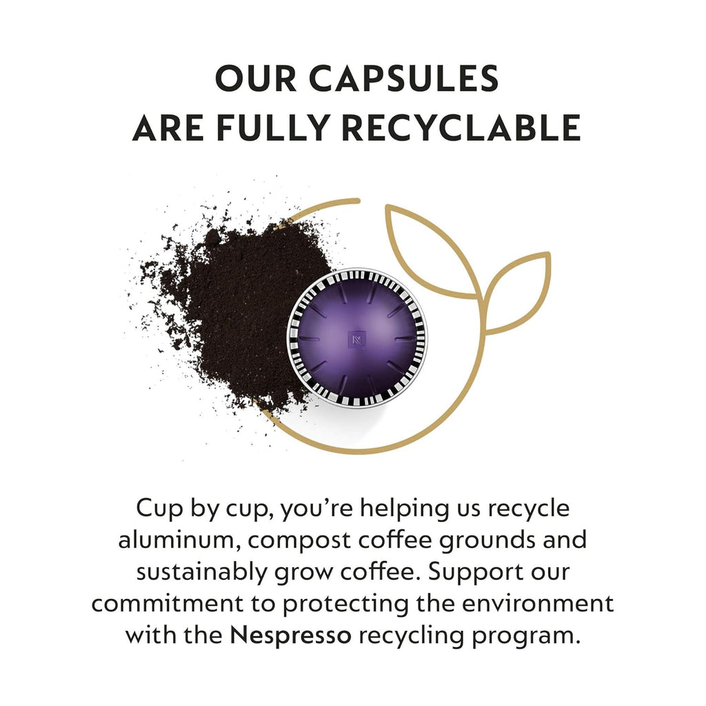 Nespresso Vertuo Capsules - Intense Dark Roast Coffee Variety Pack | 40-Count Pods for 7.8oz & 1.35oz Brews