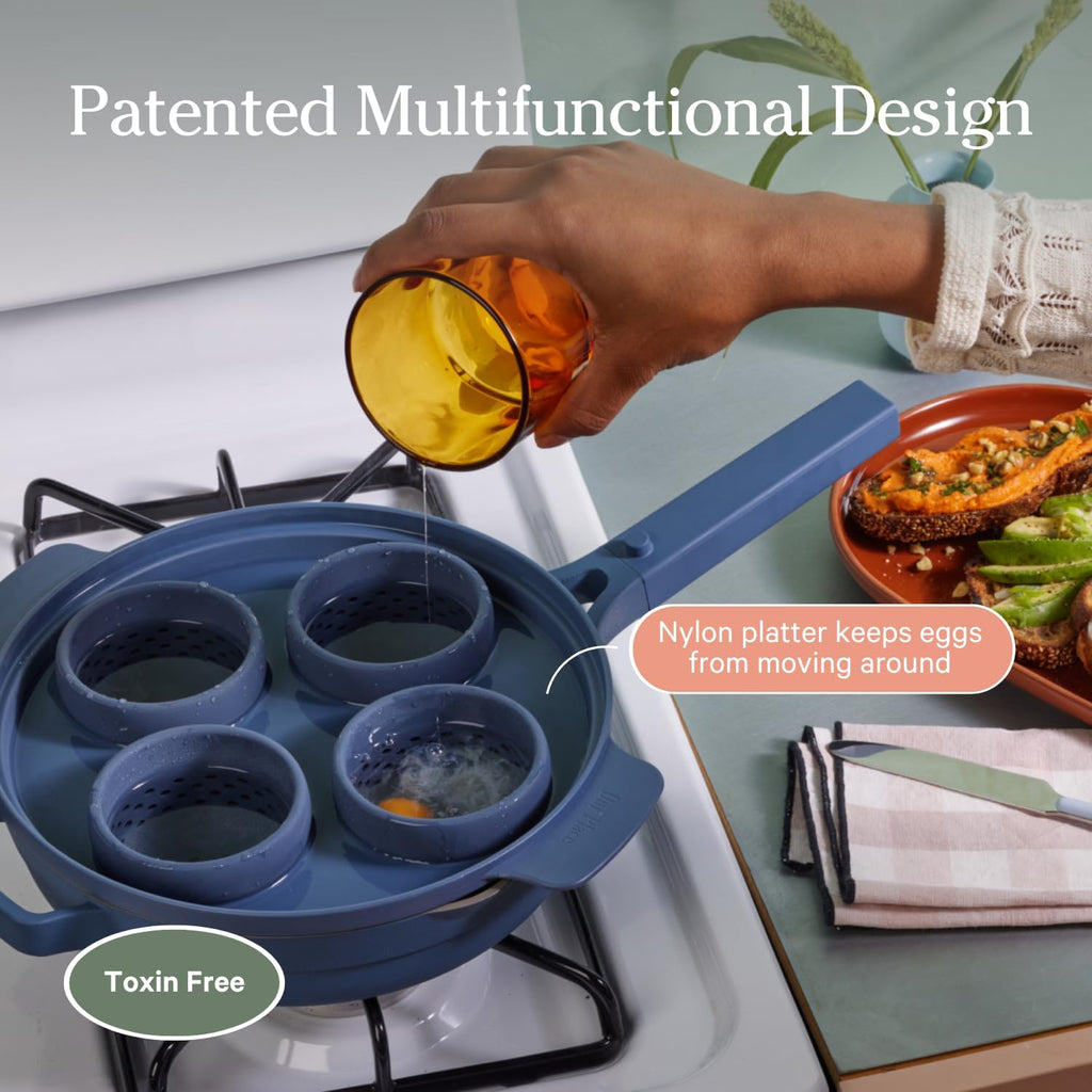 Our Place Silicone Egg Poacher Add-On - Easy Poaching Set | Fail-Proof Water Bath Design | BPA-Free, Dishwasher Safe, Spice
