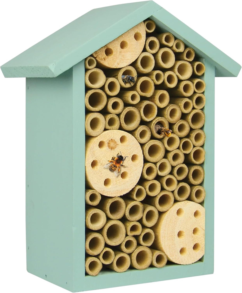 Nature's Way Bee House - PWH1-C Teal Color | Attract Pollinators to Your Garden