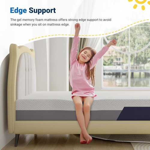 Avenco Queen Size Mattress - 8 Inch Gel Memory Foam for Cool Sleep & Pressure Relief | Medium Firm