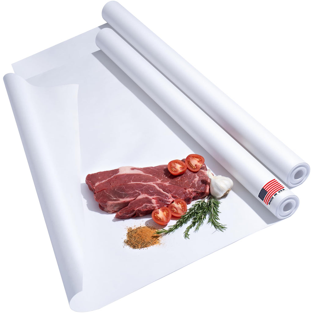 Paclord 36" x 100' Made in USA White Butcher Paper Roll (Value Pack of 2) - Food-Grade, Breathable Butcher Paper - Perfect for BBQ, Smoking Meat, and Wrapping Brisket