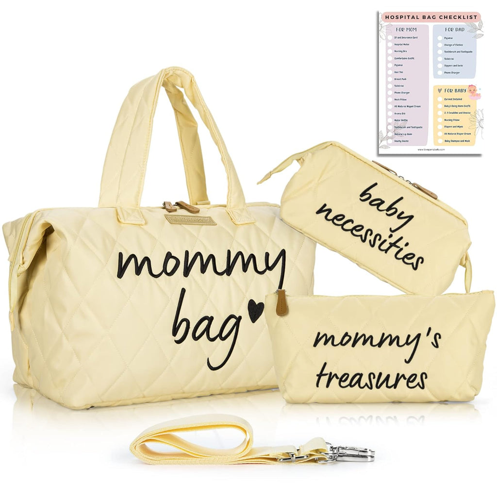 PeraBella Mommy Bag - Stylish Diaper Tote for Hospital & Maternity | Versatile & Spacious Design