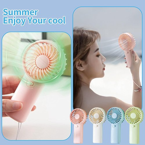 AAA Battery Powered Fan - Small Portable 5'' Quiet Personal Fan for Camping & Outdoor Use | Green