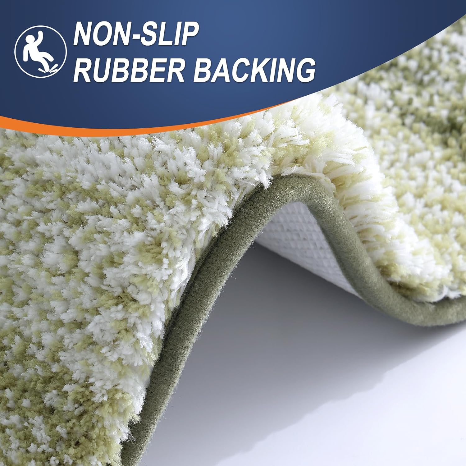 OLANLY Bathroom Rugs - Extra Soft Microfiber Mat, Quick Dry & Machine Washable | 30x20, Dark Green