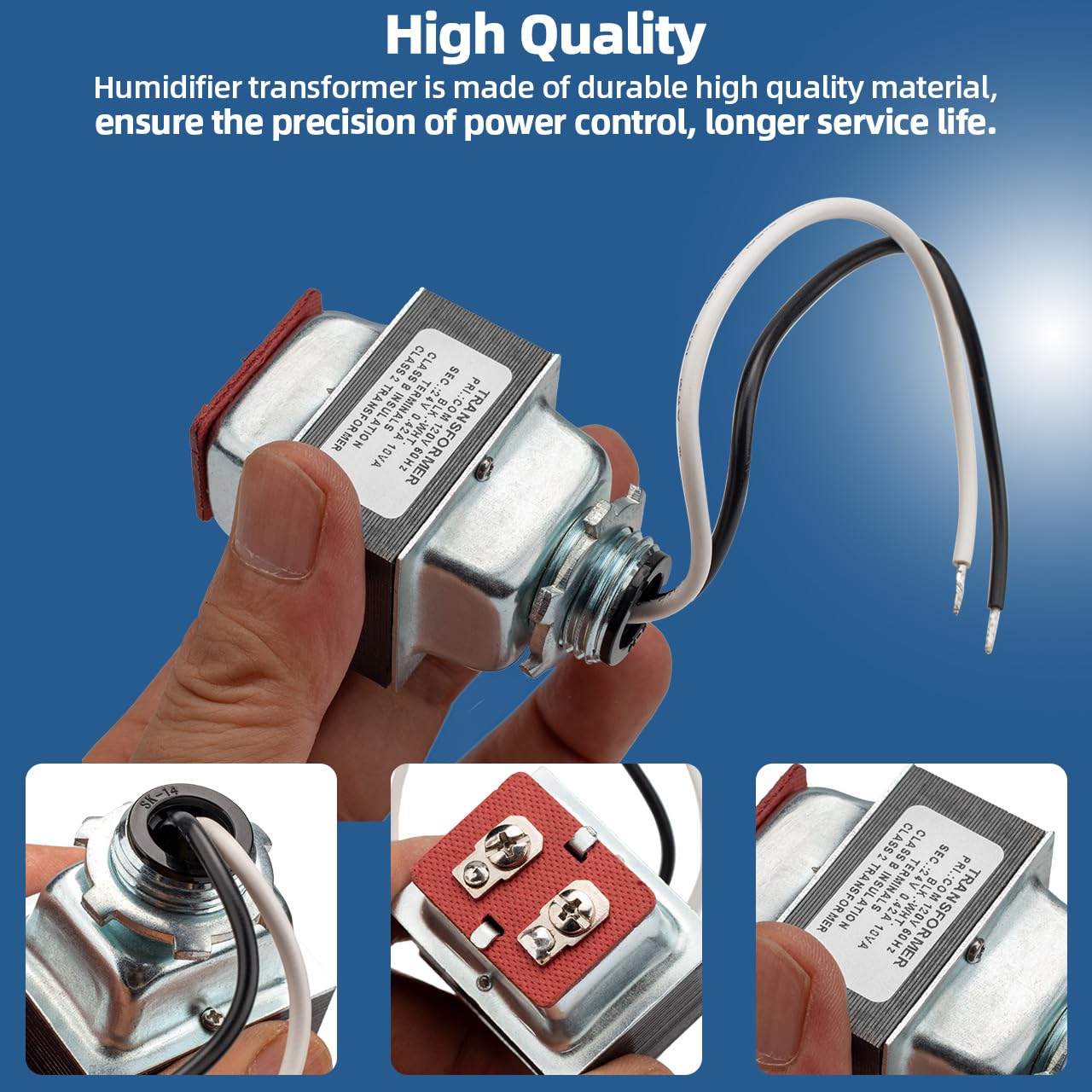 4010 Humidifier Transformer Compatible with Aprilaire 400 550 550A 558 560 560A 568 600 Humidifiers, 110V to 24V Transformer 10VA for Humidifier Controller Replacement Parts GP-LT240V420T