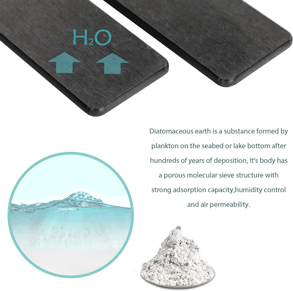 NiuYichee Diatomite Coasters Set of 4 - Water Absorbent Kitchen & Bathroom Trays for Soaps & Plants