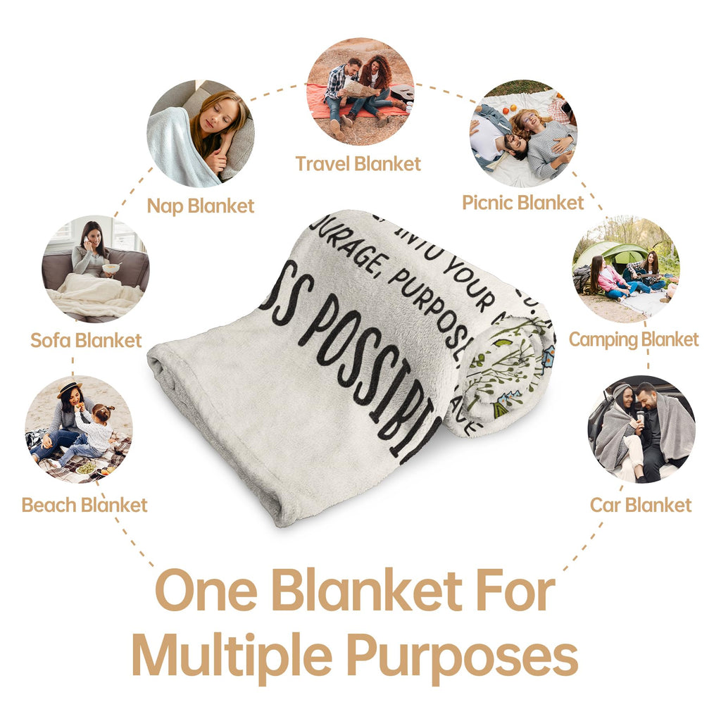 Afterprints 40th Birthday Gifts Women, Chapter 40 Blanket Gift for Her, 40 Year Old Birthday Gifts for Women, Friend, Sister, Mom, 1986 Bday Gift, Turning 40 Throw Blankets 50'' x 60''