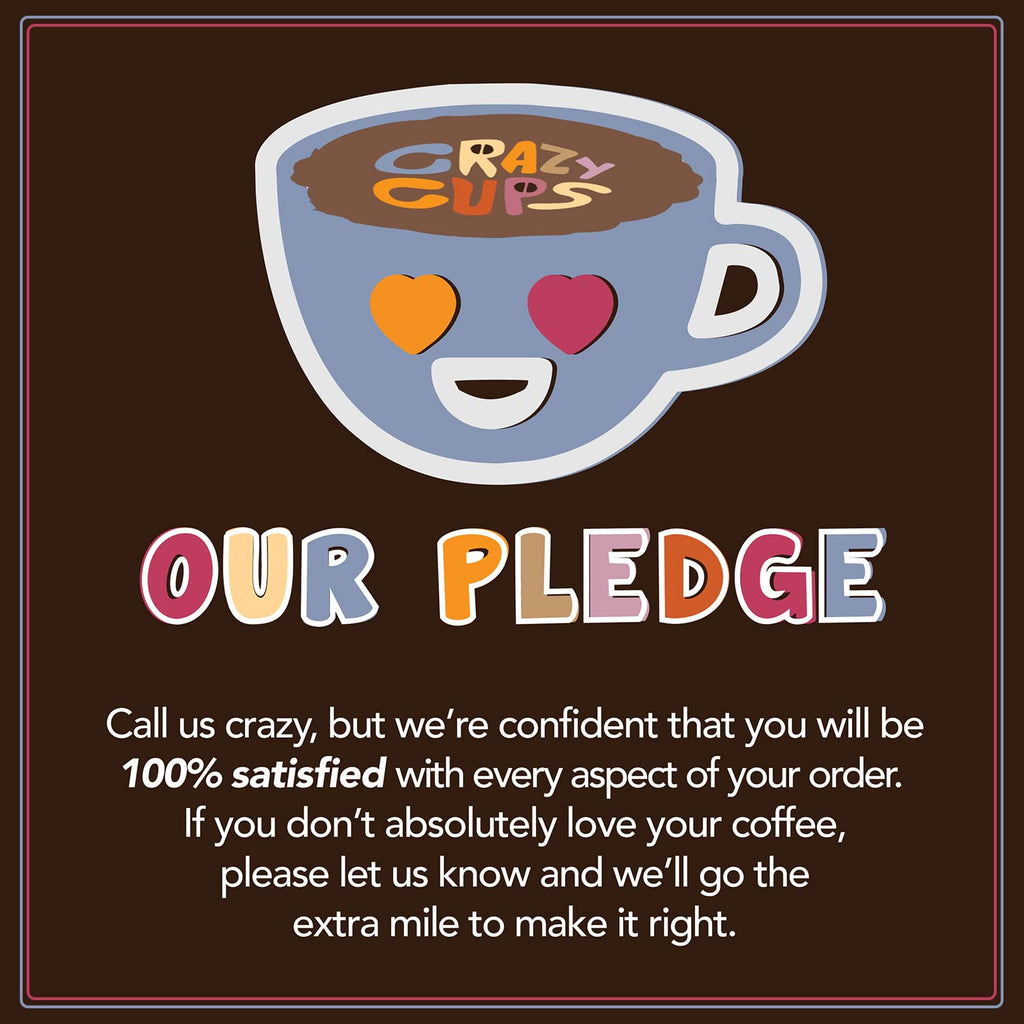 Crazy Cups Decaf Blueberry Coffee Pods Variety Pack, Decaf Magic Berries Hot or Iced Flavored Hot or Iced Coffee Pods, Single Serve Recyclable Pods Compatible With Keurig K Cup Brewers, 24 Count