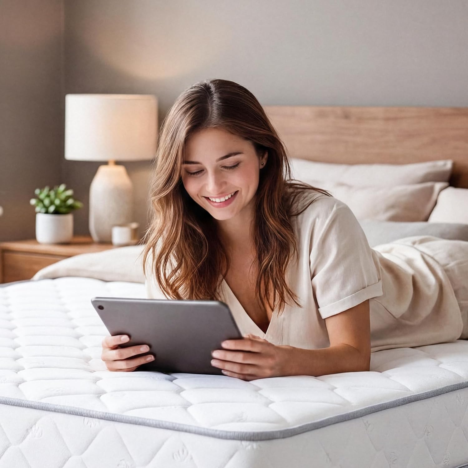 Neo Sleep Queen Size Mattress - 8 Inch Hybrid Comfort with Cooling Gel Memory Foam & Spring