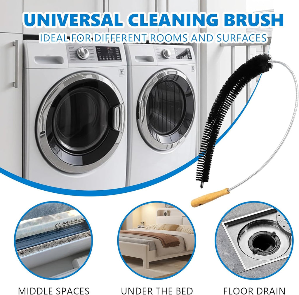 Skiennix Dryer Lint Brush - 47.2 Inch Extra Long Flexible Tool for Efficient Lint Trap Cleaning