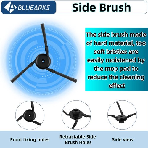Bluearks 25 Pack X40 Ultra Accessories Kit for Dreame X40 Ultra/L40 Ultra Gen 2/MOVA P10/P50 Pro Ultra Replacement Parts,1 Main Brush 6 Mop Pads 4 Hepa Filters 6 Side Brush 6 Vacuum Bags