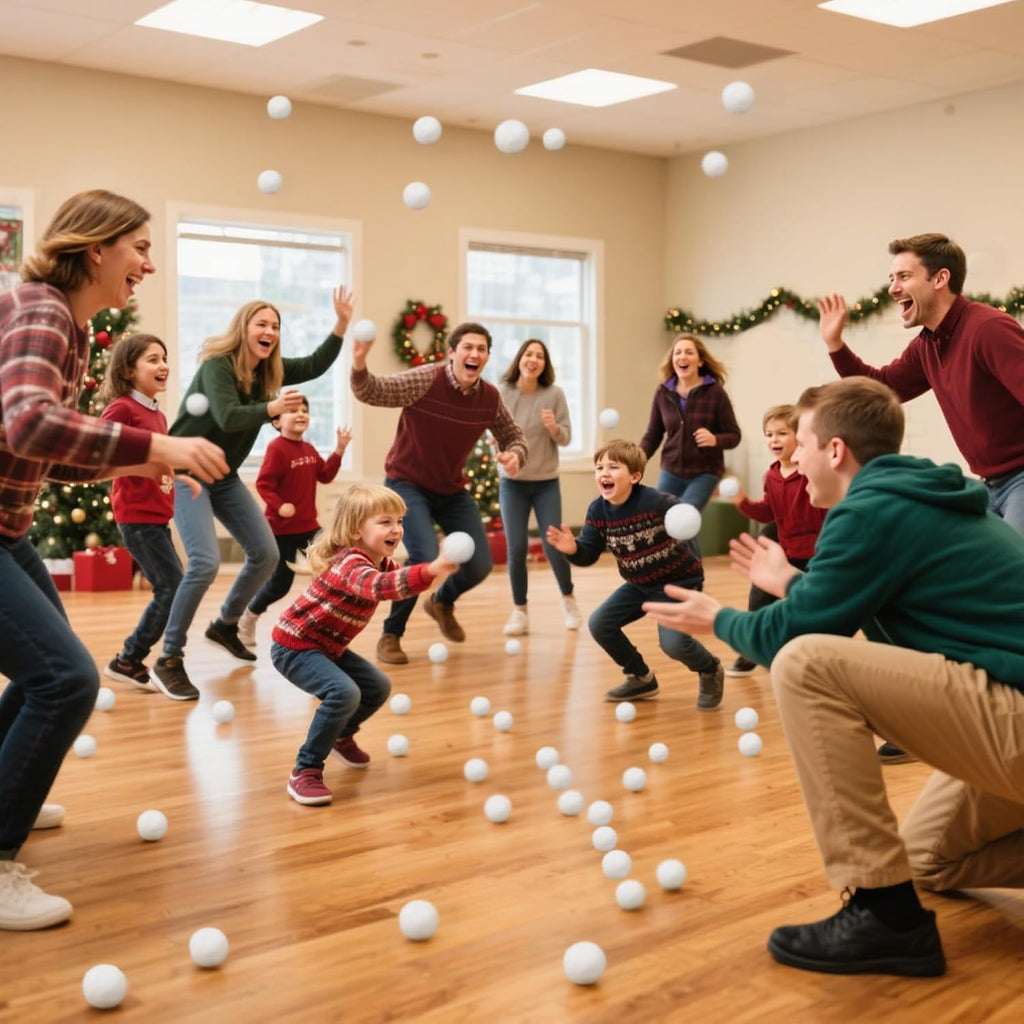 Supoice 40 Pack Snow Balls - Realistic 2 Inch Indoor & Outdoor Snow Fight Toys | Perfect for Christmas Fun