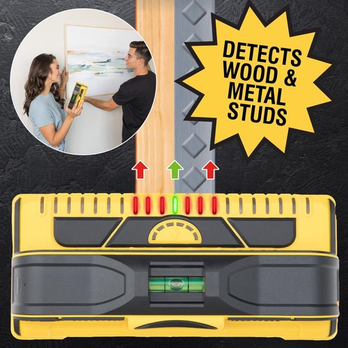 Franklin Sensors Prosensor M210 Stud Finder - 13-Sensor Wood & Metal Detector | Live Wire Detection, USA-Made