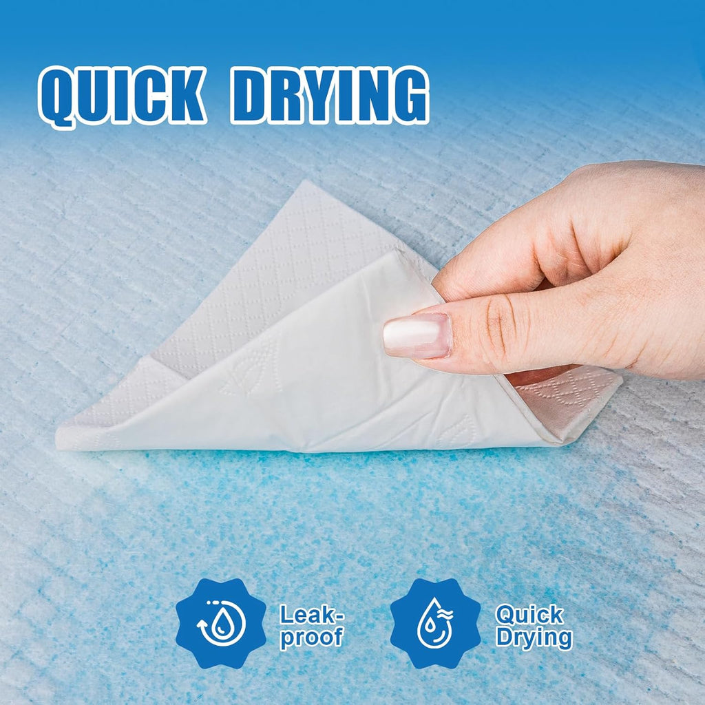 VISRIE Disposable Bed Pads - Super Absorbent Incontinence Chucks for Adults & Pets | 30” x 36” Size, 100 Pcs