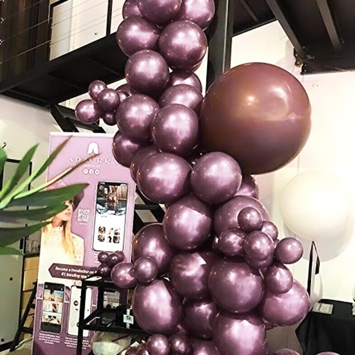 PartyWoo Copper Balloons - 50pcs 12 Inch Metallic Brown Latex Helium Balloons for Celebrations