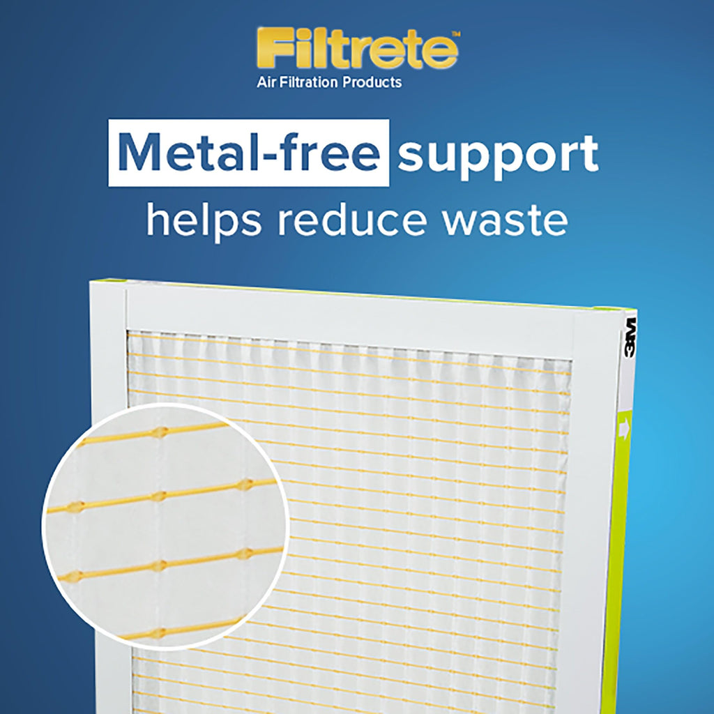 Filtrete 14x25x1 AC Furnace Air Filter, MPR 700, MERV 8, Tough on Pollen, Easy on Airflow, 3-Month Pleated 1-Inch Electrostatic Air Cleaning Filter, 6-Pack (Actual Size 13.81 x 24.81 x 0.81 in)