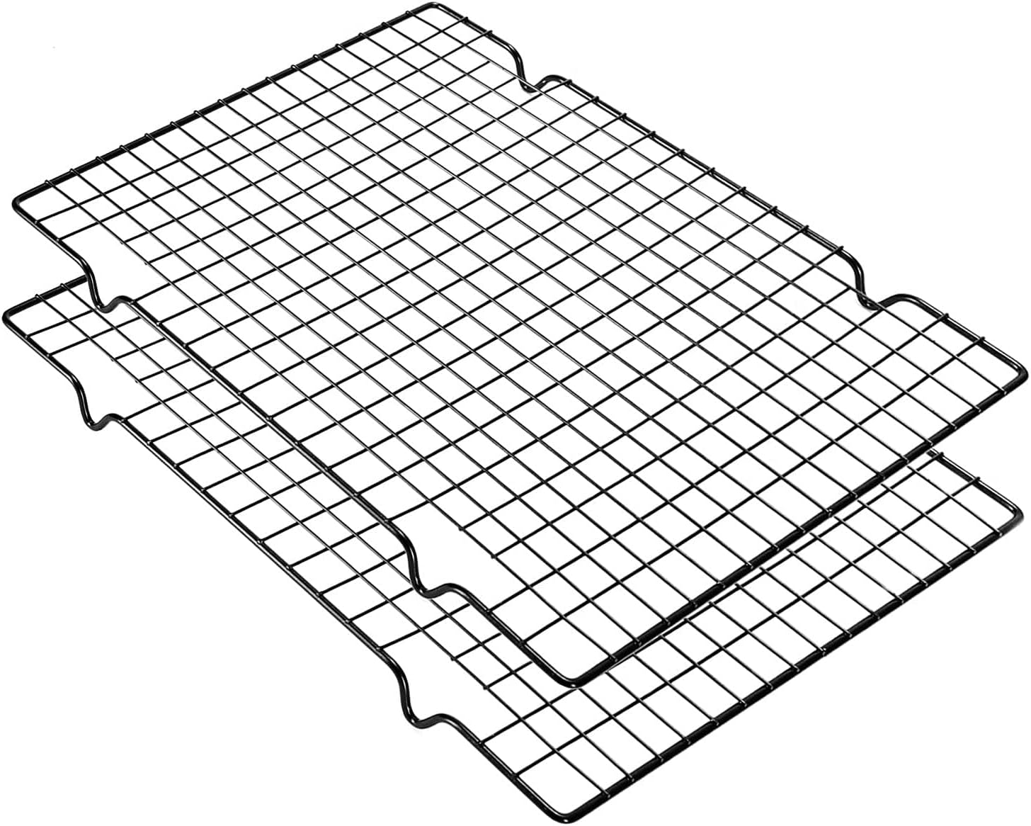 VNIMTI Cooling Rack Set - Oven Safe Cookie Cooling Wire Racks for Baking & Grilling | 16" x 10" Grids