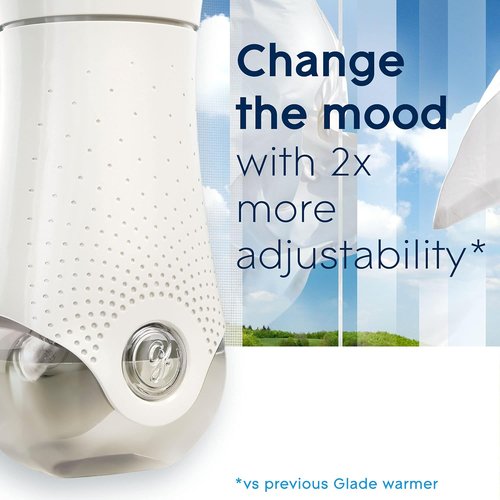 Glade PlugIns Refills Air Freshener Starter Kit - Clean Linen Scent | 1 Warmer + 2 Refills, 1.34 Fl Oz