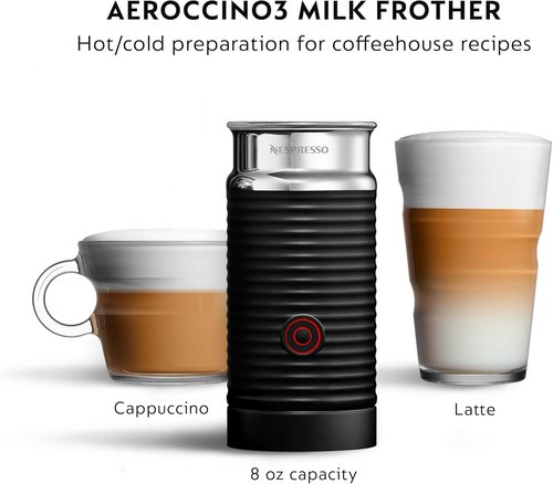 De'Longhi Nespresso Vertuo Coffee & Espresso Machine - Silver with Milk Frother
