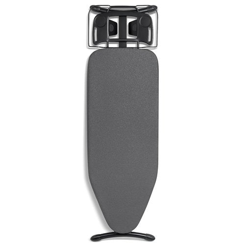 Duwee 17"x46" Ironing Board Full Size,Deluxe Ironing Board with Steam Iron Rest,Heat Resistant Cover and Thicken Felt Pad, Adjustable Height,Heavy Sturdy Legs,Black