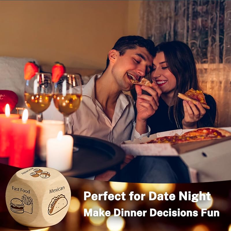 Food Dice Gift Set for Couples – Date Night Decisions