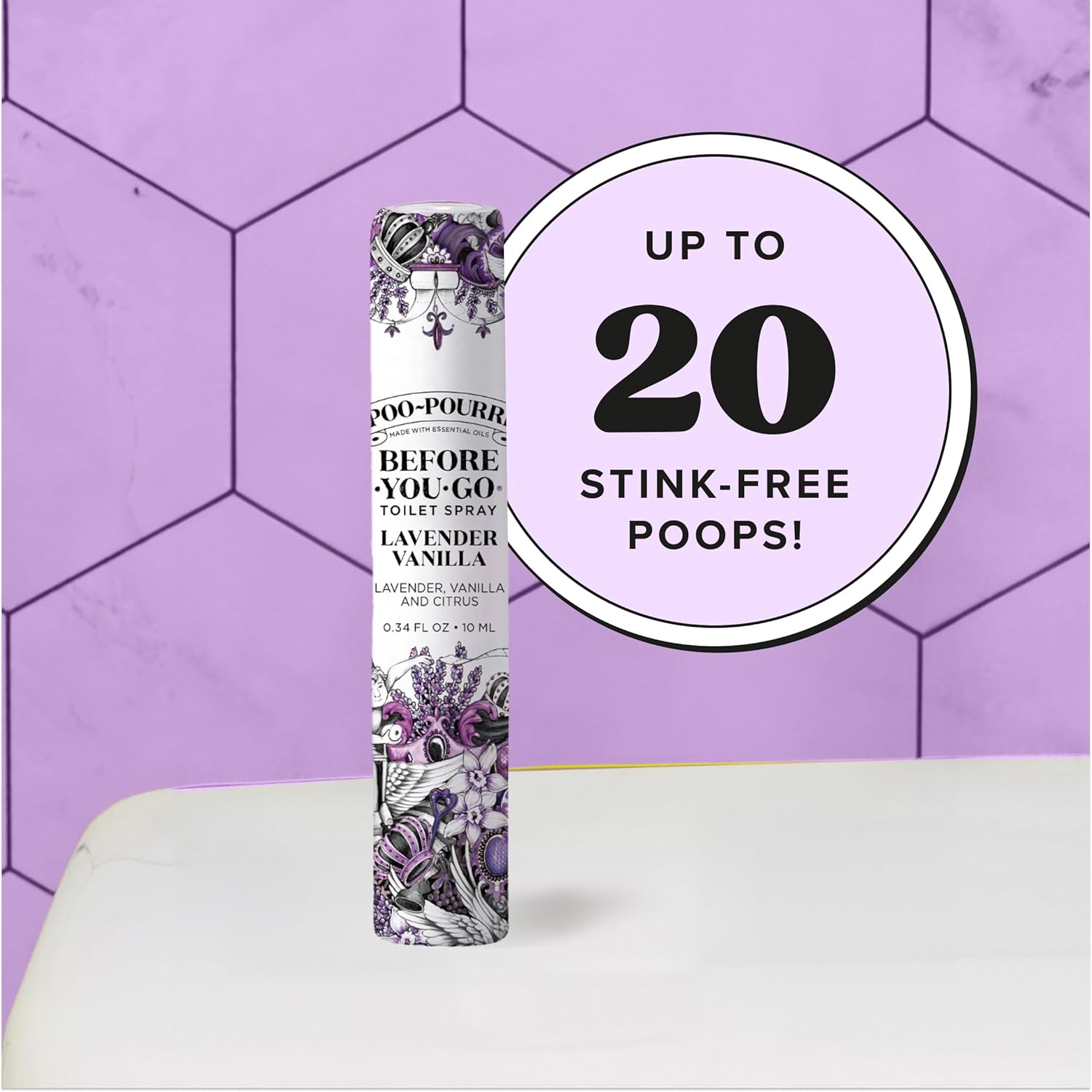 Poo-Pourri Before-You-Go Toilet Spray - Travel Essentials Variety Pack | 5 Scents, TSA Approved, 0.34 Fl Oz