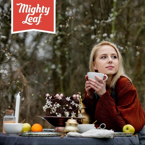 Mighty Leaf Organic African Nectar Herbal Tea – 100 Count Biodegradable Silk Tea Bags – Rooibos-Based Caffeine-Free Blend with Sweet Tropical Flavor